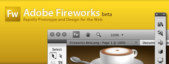 Adobe Fireworks CS4 Beta Screenshot