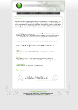 Screenshot Custom Kola Webdesign 2