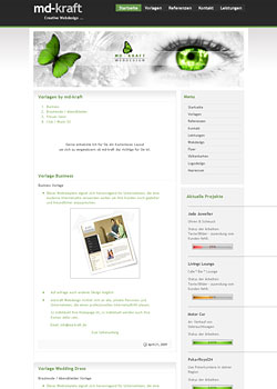 Screenshot md-kraft.de - WebDesign 2