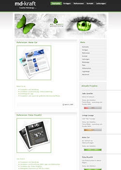 Screenshot md-kraft.de - WebDesign 3