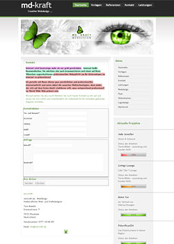 Screenshot md-kraft.de - WebDesign 5